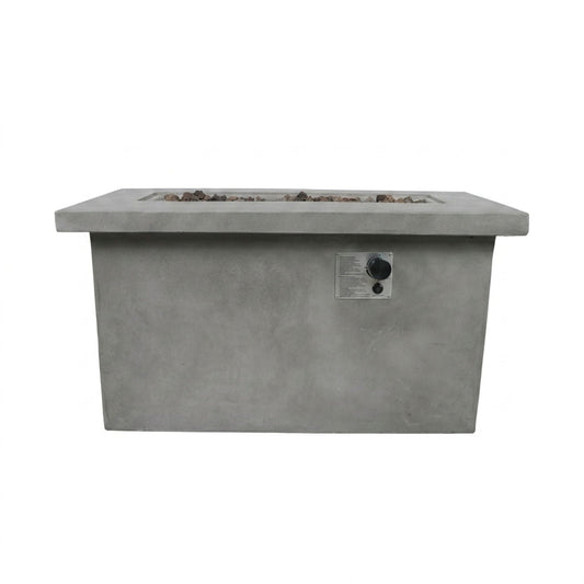 Propane / Natural Gas Outdoor Fire Pit Table - Gray
